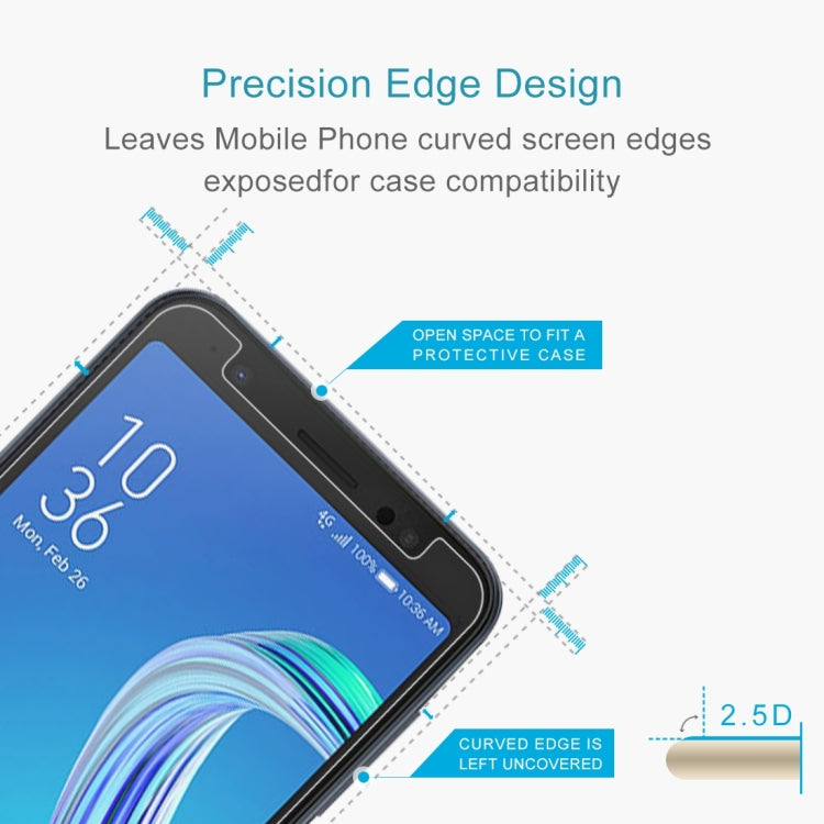 2 PCS 0.26mm 9H 2.5D Tempered Glass Film for ASUS ZenFone Live (L1) ZA550KL