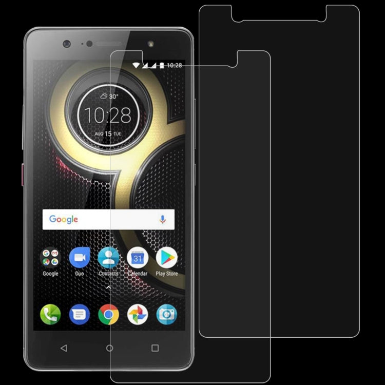 2 PCS 0.26mm 9H 2.5D Tempered Glass Film for Lenovo K8 Plus