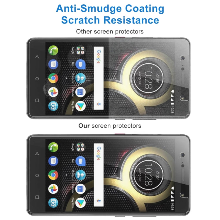 100 PCS 0.26mm 9H 2.5D Tempered Glass Film for Lenovo K8 Plus