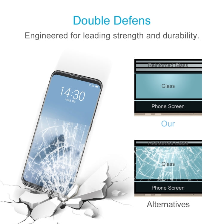 100 PCS 0.26mm 9H 2.5D Tempered Glass Film for Meizu 16 Plus