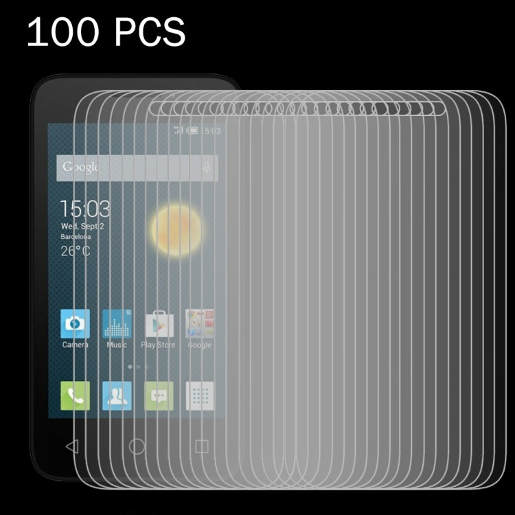 100 PCS for Alcatel One Touch Pixi First 0.26mm 9H Surface Hardness 2.5D Explosion-proof Tempered Glass Screen Film
