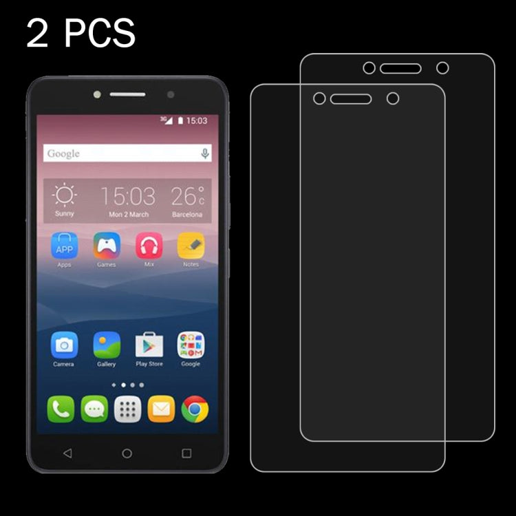 2 PCS for Alcatel One Touch Pixi 4 & 3 6-inch 0.26mm 9H Surface Hardness 2.5D Explosion-proof Tempered Glass Screen Film