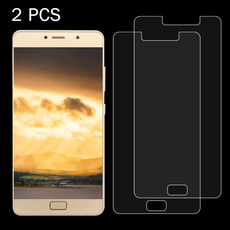 2 PCS for Lenovo P2 0.26mm 9H Surface Hardness 2.5D Explosion-proof Tempered Glass Screen Film