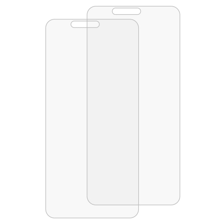 2 PCS 0.26mm 9H Surface Hardness 2.5D Curved Edge Tempered Glass Film for Galaxy J4+ / J6+
