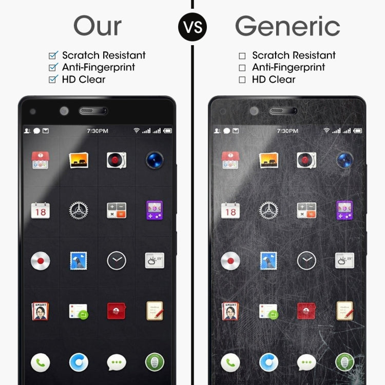 For Smartisan     Nut Pro 0.3mm 9H Surface Hardness 2.5D Curved Silk-screen Full Screen Tempered Glass Screen Protector