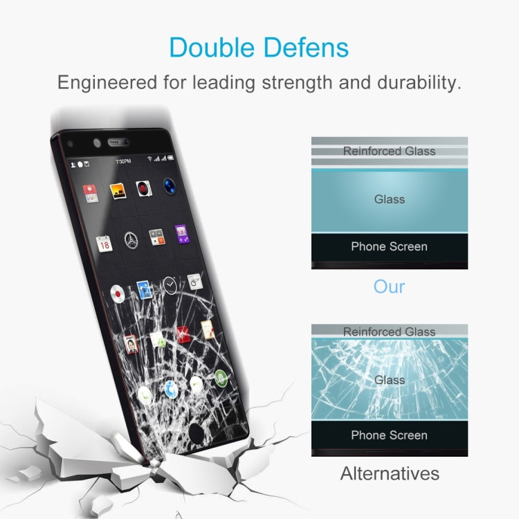 For Smartisan     Nut Pro 0.3mm 9H Surface Hardness 2.5D Curved Silk-screen Full Screen Tempered Glass Screen Protector
