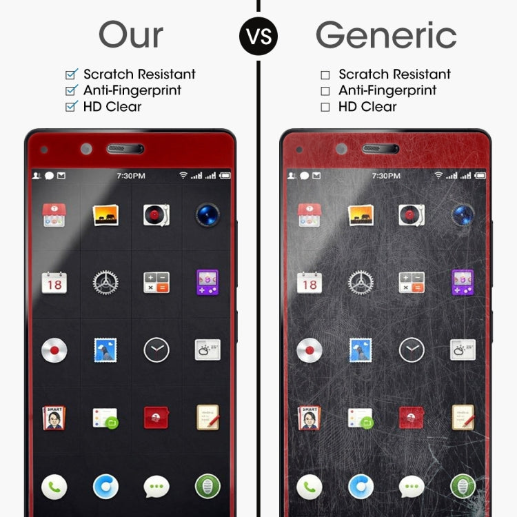 For Smartisan     Nut Pro 0.3mm 9H Surface Hardness 2.5D Curved Silk-screen Full Screen Tempered Glass Screen Protector