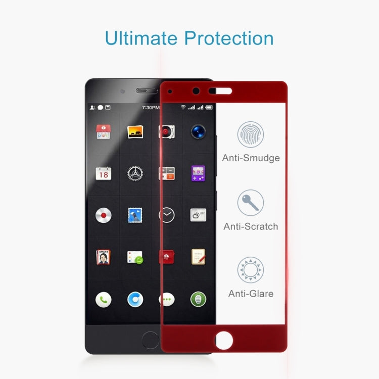 For Smartisan     Nut Pro 0.3mm 9H Surface Hardness 2.5D Curved Silk-screen Full Screen Tempered Glass Screen Protector