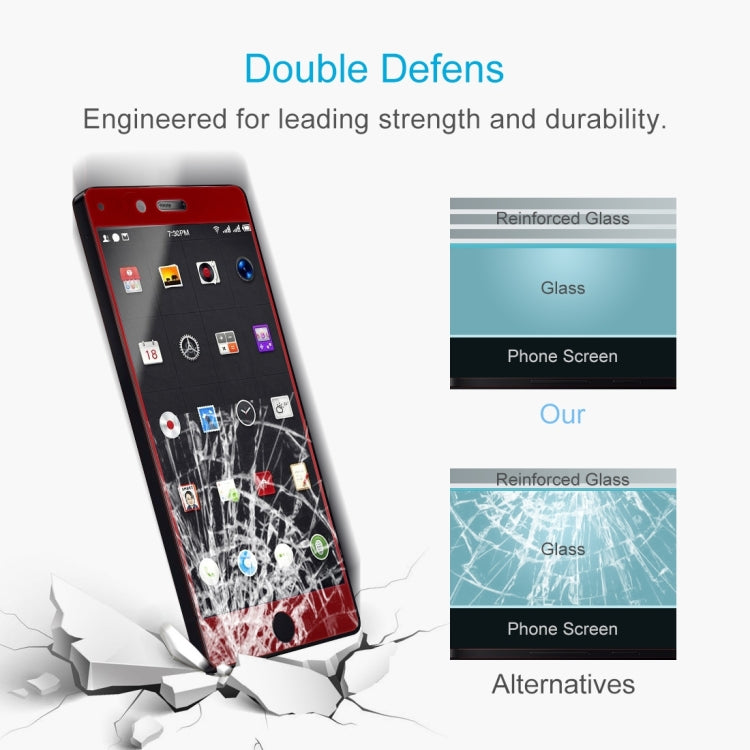 For Smartisan     Nut Pro 0.3mm 9H Surface Hardness 2.5D Curved Silk-screen Full Screen Tempered Glass Screen Protector