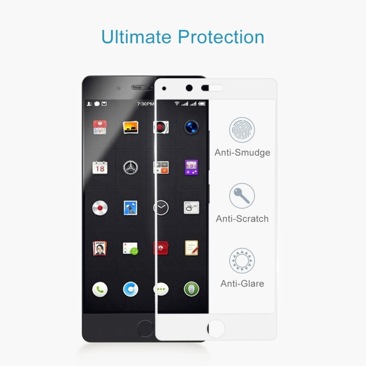 For Smartisan     Nut Pro 0.3mm 9H Surface Hardness 2.5D Curved Silk-screen Full Screen Tempered Glass Screen Protector