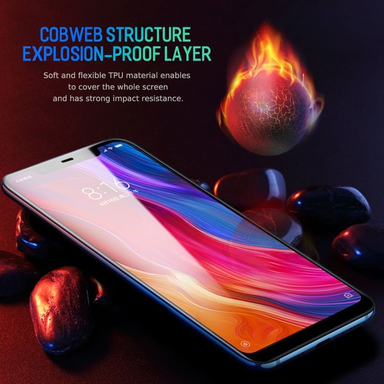 ROCK 0.18mm HD Curved Surface Full Screen Protector Hydrogel Film for Xiaomi Mi 8 / Mi 8 Explorer, TPU+PET Material