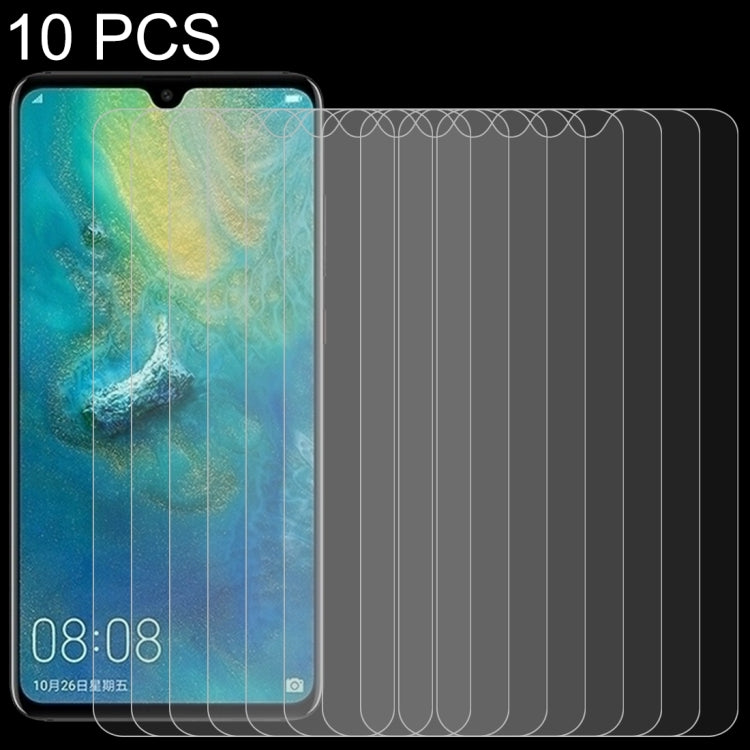 10 PCS 0.26mm 9H Surface Hardness 2.5D Curved Edge Tempered Glass Film for Huawei Mate 20