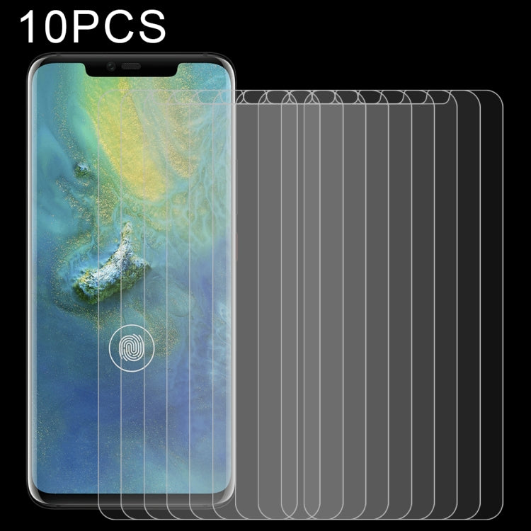 10 PCS 0.26mm 9H Surface Hardness 2.5D Curved Edge Tempered Glass Film for Huawei Mate 20 Pro