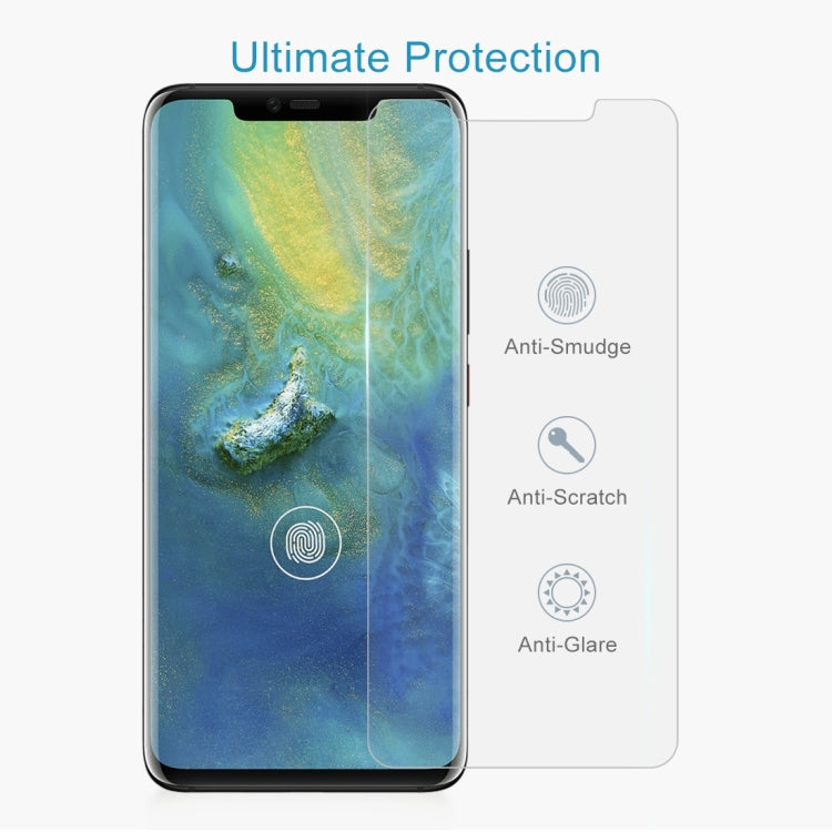 100PCS 0.26mm 9H Surface Hardness 2.5D Curved Edge Tempered Glass Film for Huawei Mate 20 Pro