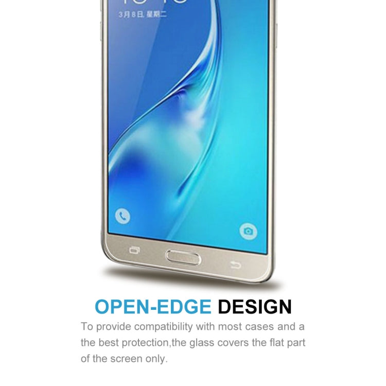 10 PCS 0.26mm 9H+ Surface Hardness 2.5D Explosion-proof Tempered Glass Film for Galaxy J7 / J700