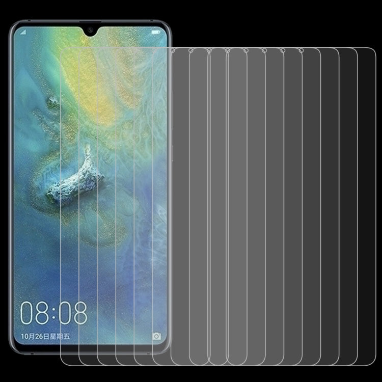 10 PCS 0.26mm 9H 2.5D Transparent Tempered Glass Film for Huawei Mate 20 X