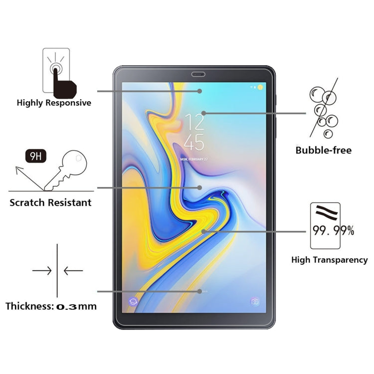 0.26mm 9H Surface Hardness Explosion-proof Tempered Glass Film for Galaxy Tab A 10.5