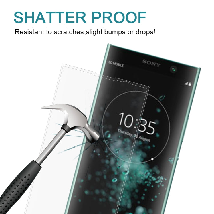 0.3mm 9H Surface Hardness 3D Curved Edge Full Screen Tempered Glass Film for Sony Xperia XA2 Plus