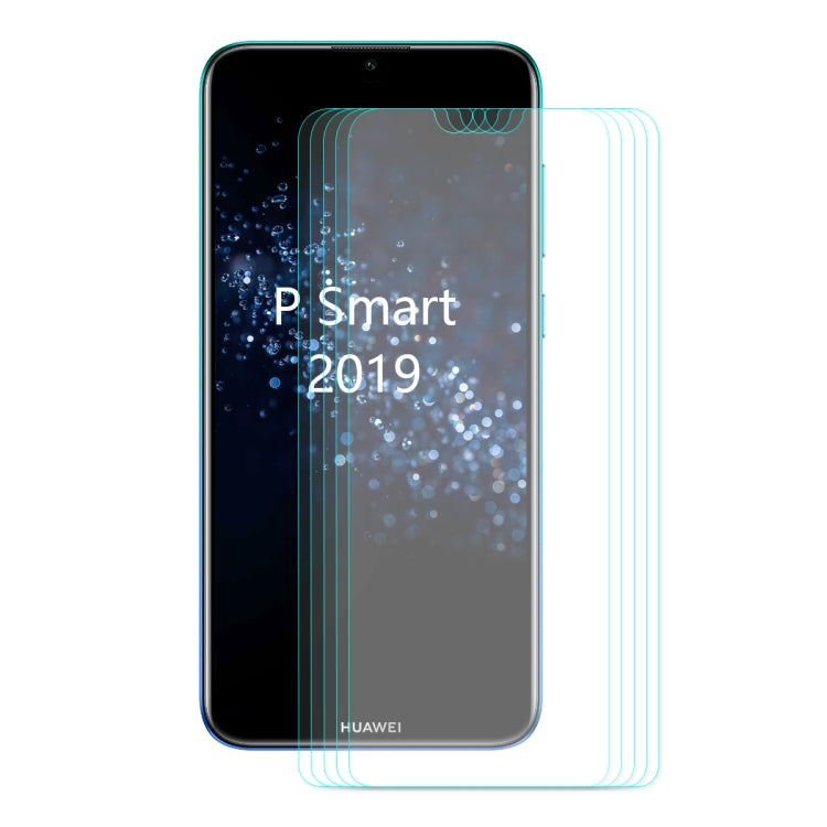 5 PCS ENKAY Hat-prince 0.26mm 9H 2.5D Curved Edge Tempered Glass Film for Huawei P Smart (2019)