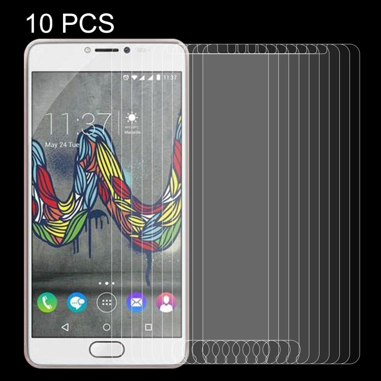 10 PCS for Wiko U Feel Fab 0.26mm 9H Surface Hardness Explosion-proof Non-full Screen Tempered Glass Screen Film
