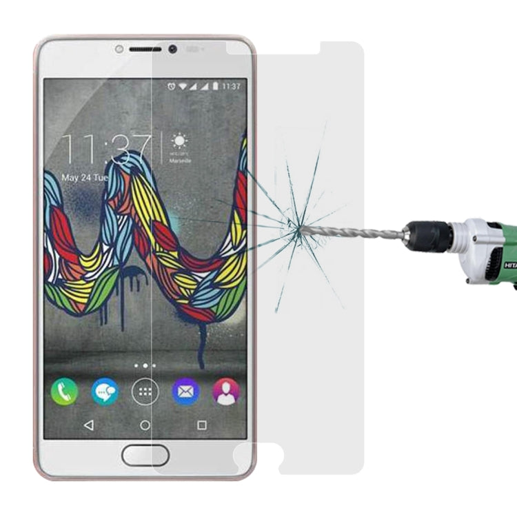 100 PCS for Wiko U Feel Fab 0.26mm 9H Surface Hardness Explosion-proof Non-full Screen Tempered Glass Screen Film