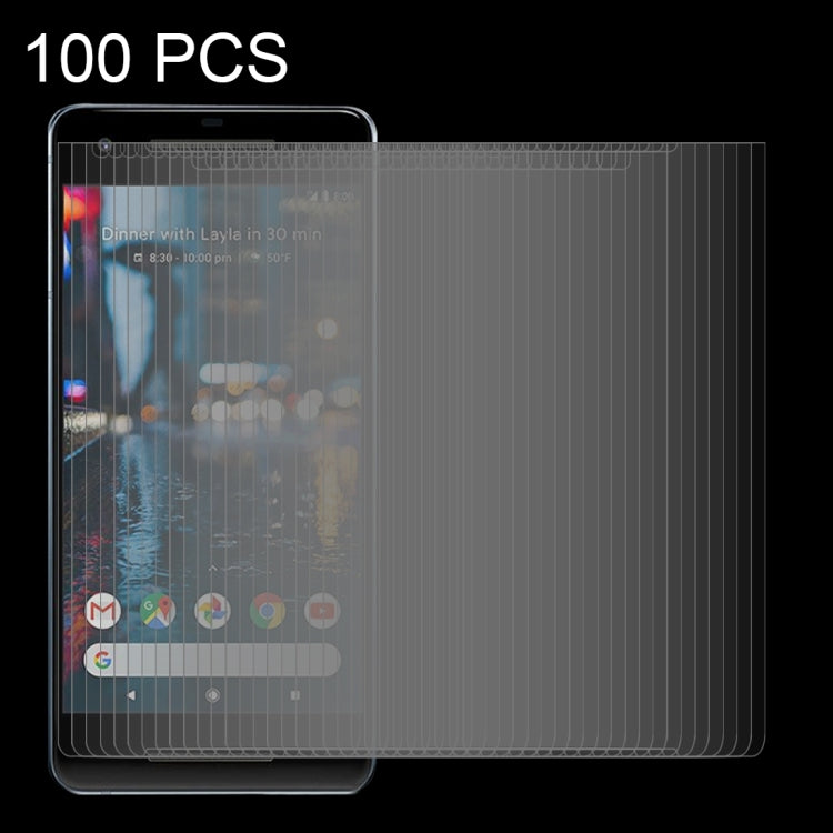 100 PCS for Google Pixel 2 0.26mm 9H Surface Hardness 2.5D Explosion-proof Tempered Glass Screen Film