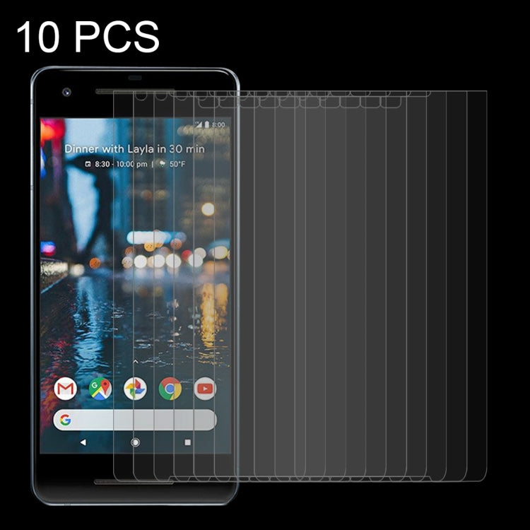 10 PCS for Google Pixel 2 XL 0.26mm 9H Surface Hardness 2.5D Explosion-proof Tempered Glass Screen Film
