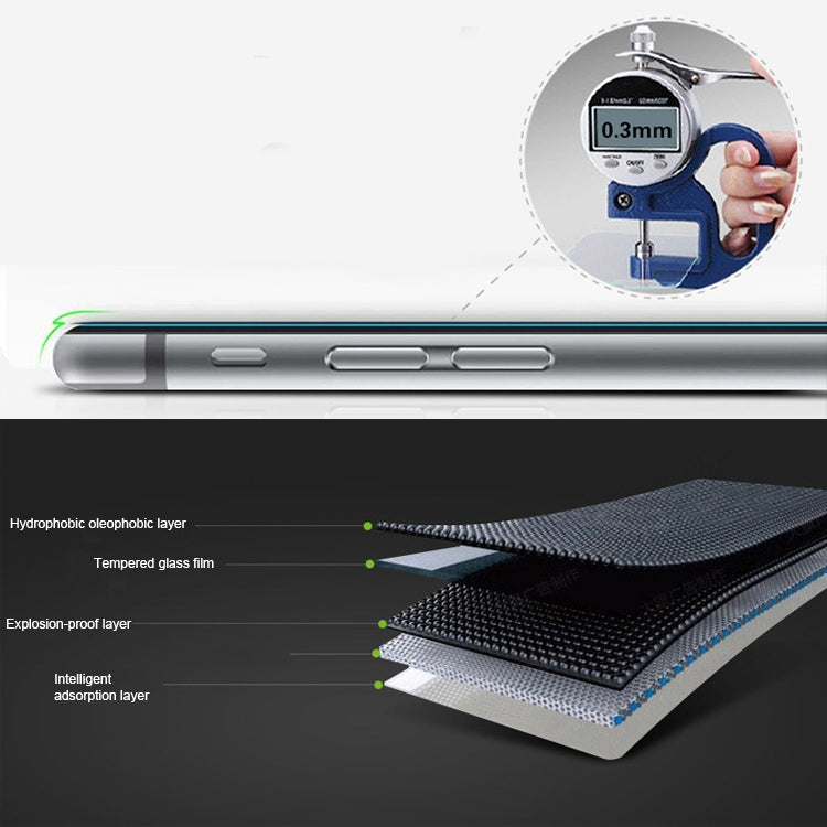 10 PCS 9H 2.5D Curved Edge Full Screen Tempered Glass Film for ZTE Nubia X(Black)