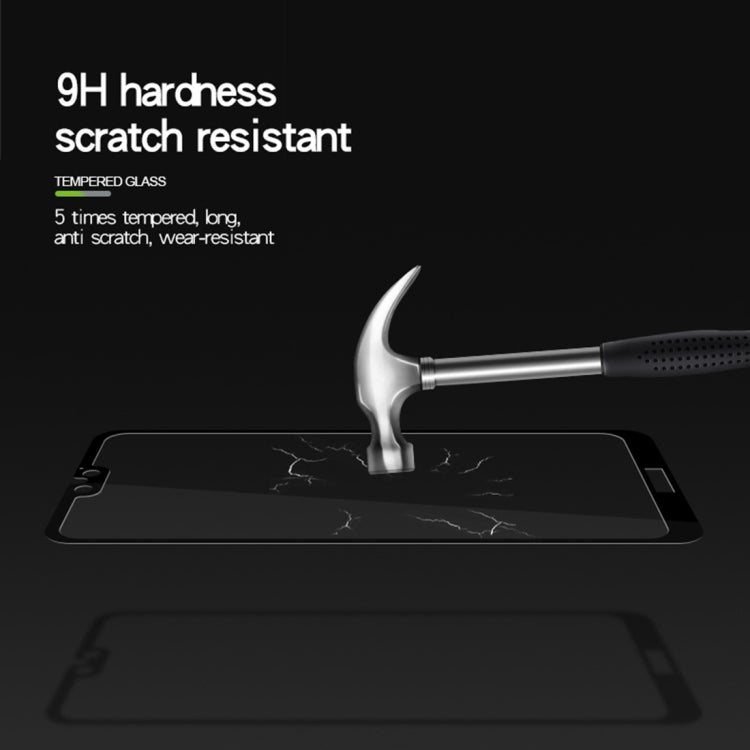 MOFI 9H Surface Hardness 2.5D Arc Edge Full Screen Tempered Glass Film for Huawei Honor 9i(Black)