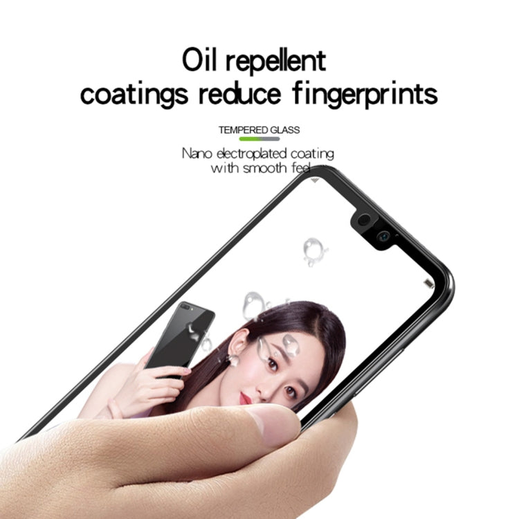 MOFI 9H Surface Hardness 2.5D Arc Edge Full Screen Tempered Glass Film for Huawei Honor 9i(Black)