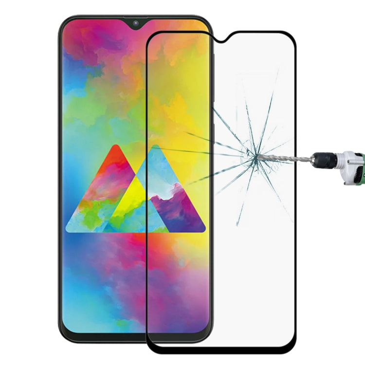 9H 9D Full Screen Tempered Glass Screen Protector for Galaxy M20(Black)