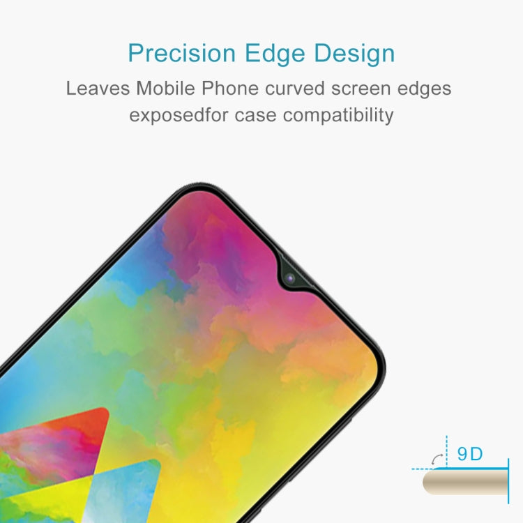 9H 9D Full Screen Tempered Glass Screen Protector for Galaxy M20(Black)