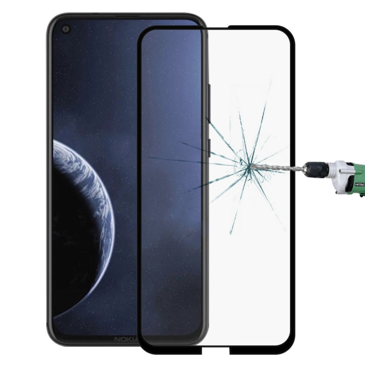 9H 9D Full Screen Tempered Glass Screen Protector for Nokia 8.1 Plus(Black)