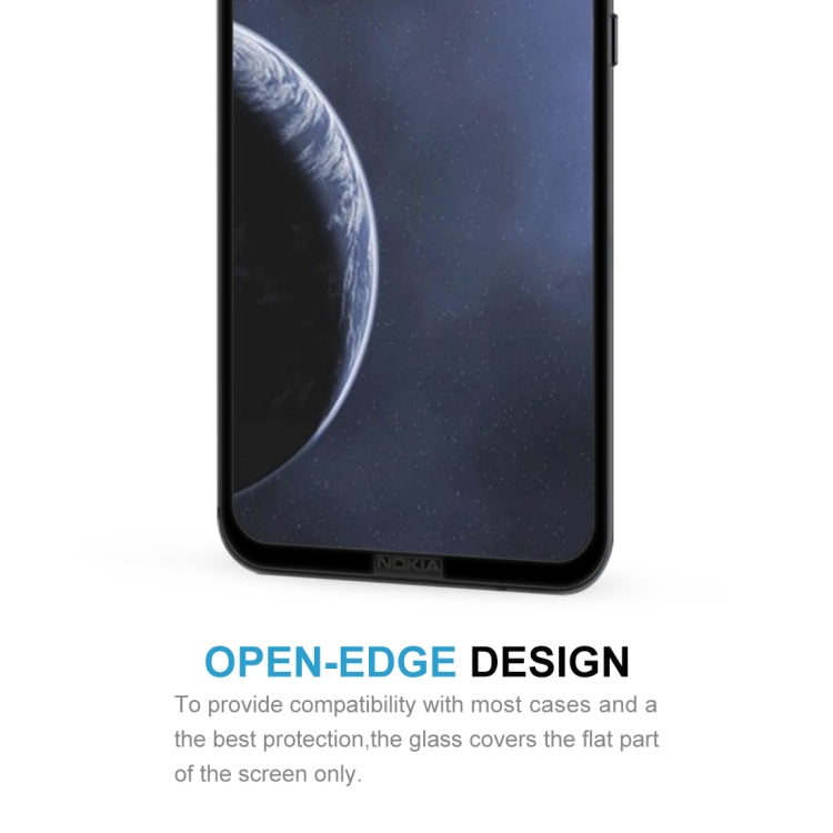 9H 9D Full Screen Tempered Glass Screen Protector for Nokia 8.1 Plus(Black)