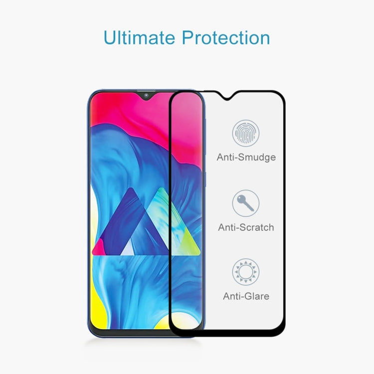 9H 9D Full Screen Tempered Glass Screen Protector for Galaxy M10(Black)