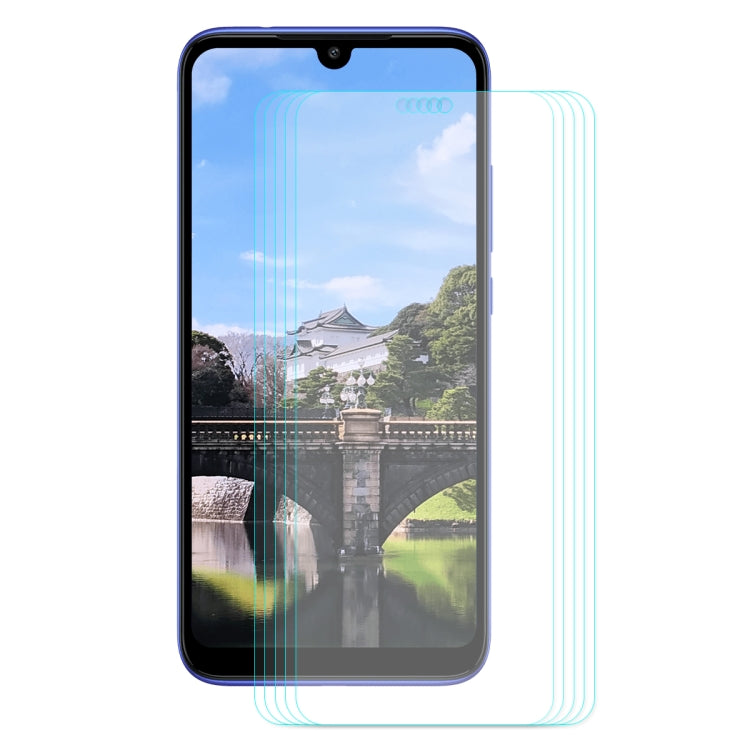 5 PCS ENKAY Hat-Prince 0.26mm 9H 2.5D Curved Edge Tempered Glass Film for Xiaomi Redmi 7