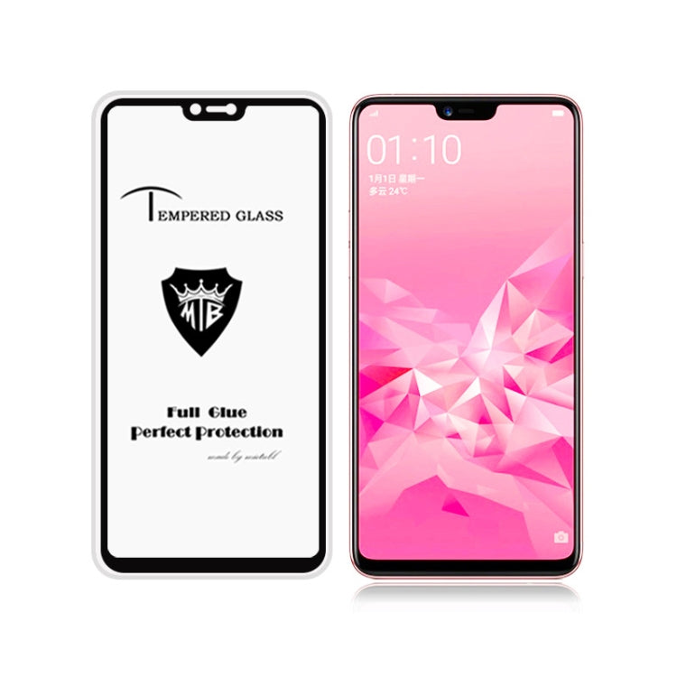 25 PCS MIETUBL Full Screen Full Glue Anti-fingerprint Tempered Glass Film for OPPO A3