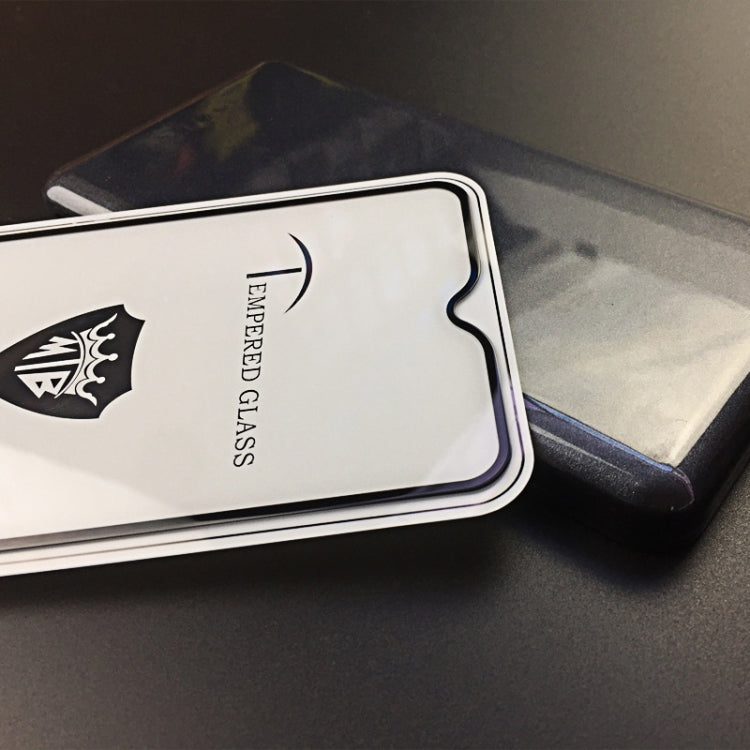 25 PCS MIETUBL Full Screen Full Glue Anti-fingerprint Tempered Glass Film for OPPO A7(Black)