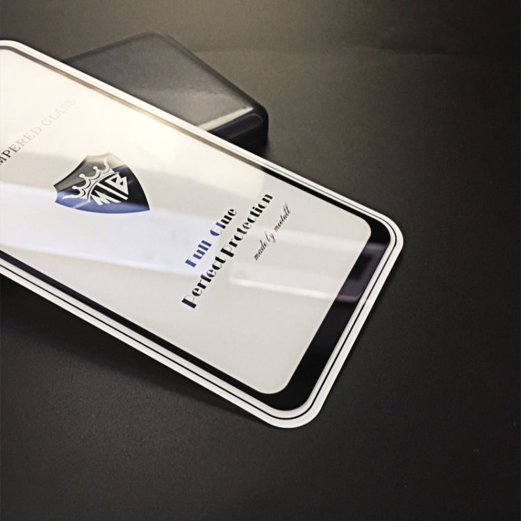 25 PCS MIETUBL Full Screen Full Glue Anti-fingerprint Tempered Glass Film for OPPO A7(Black)