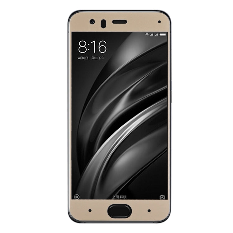 For Xiaomi  Mi 6 0.33mm 9H Surface Hardness Silk-screen Full Screen Tempered Glass Screen Protector