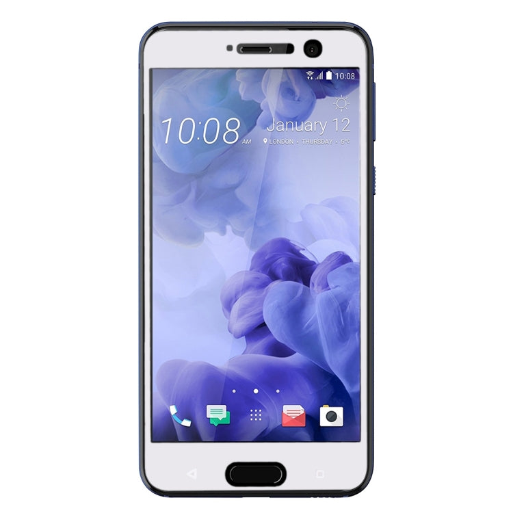 For HTC U Play 0.33mm 9H Surface Hardness Silk-screen Full Screen Tempered Glass Screen Protector