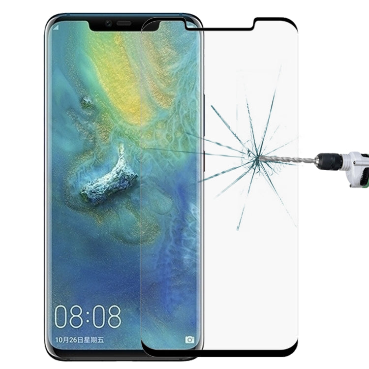 0.3mm 9H Surface Hardness 3D Curved Edge Full Screen Invisible Border Tempered Glass Film for Huawei Mate 20 Pro