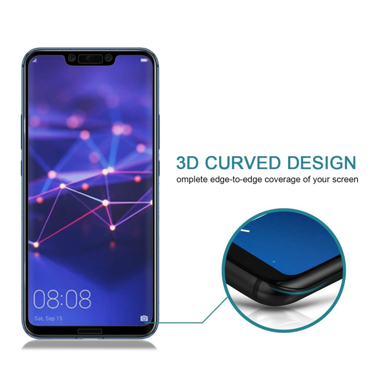 Surface hardness 0.3mm 9H 3D full-screen toughened glass film for huawei Mate 20 Lite