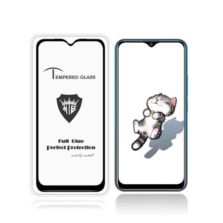 25 PCS MIETUBL Full Screen Full Glue Anti-fingerprint Tempered Glass Film for Vivo Y17 (Black)