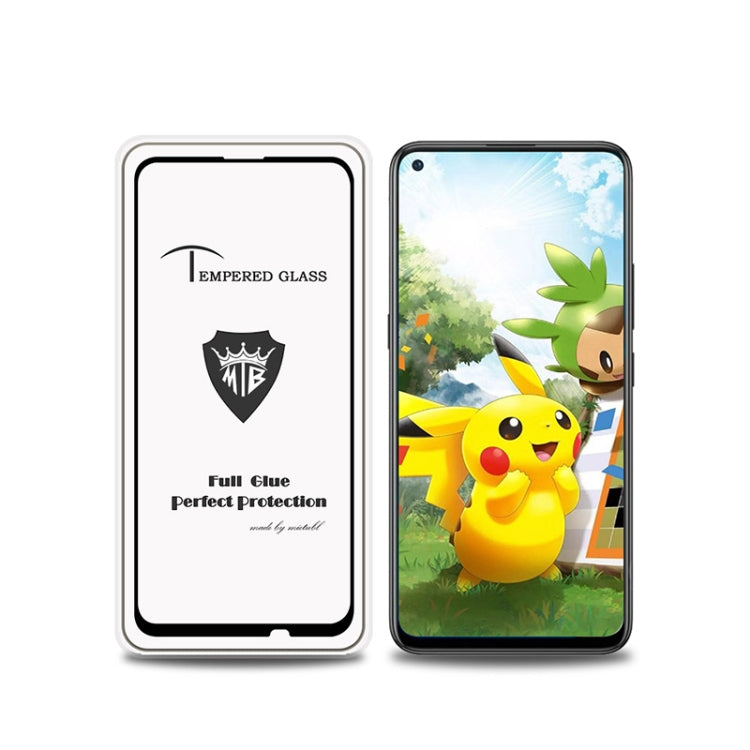 MIETUBL Full Screen Full Glue Anti-fingerprint Tempered Glass Film for Vivo Z5x (Black)