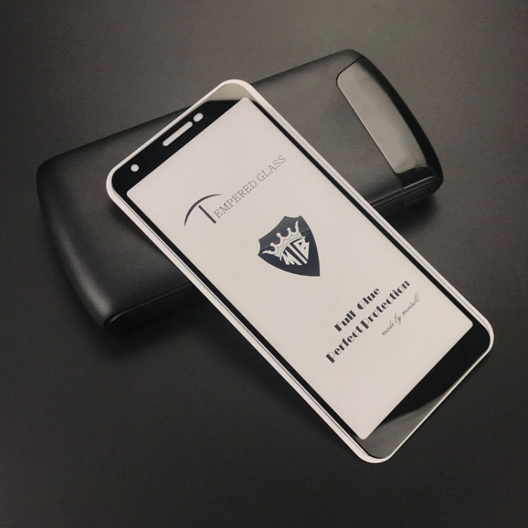 25 PCS MIETUBL Full Screen Full Glue Anti-fingerprint Tempered Glass Film for Google Pixel 3a XL (Black)