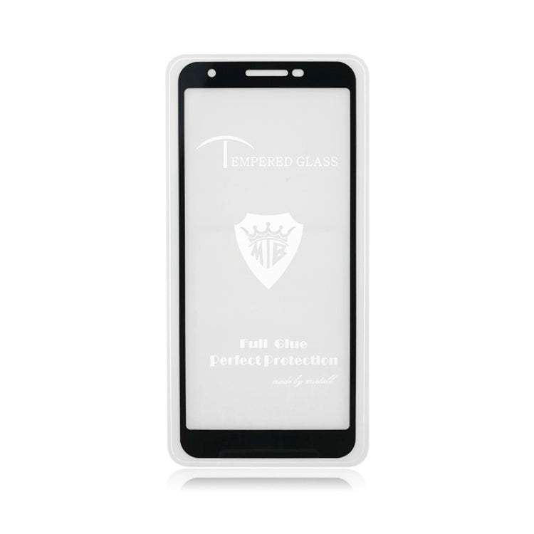 MIETUBL Full Screen Full Glue Anti-fingerprint Tempered Glass Film for Google Pixel 3a (Black)