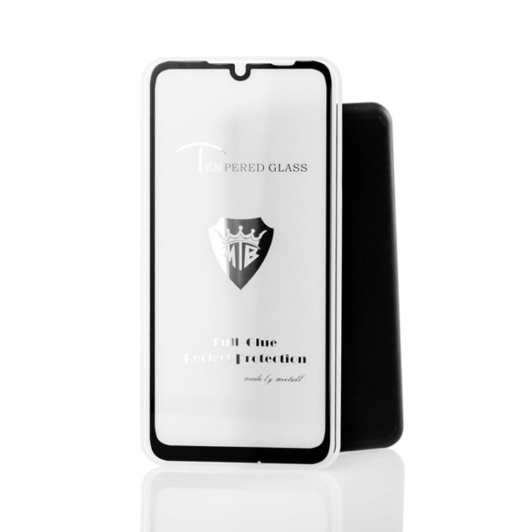 25 PCS MIETUBL Full Screen Full Glue Anti-fingerprint Tempered Glass Film for Xiaomi Redmi Note 7S (Black)