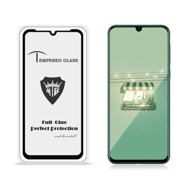 MIETUBL Full Screen Full Glue Anti-fingerprint Tempered Glass Film for Huawei nova 5 / 5 Pro / Xiaomi Mi 9X(Black)