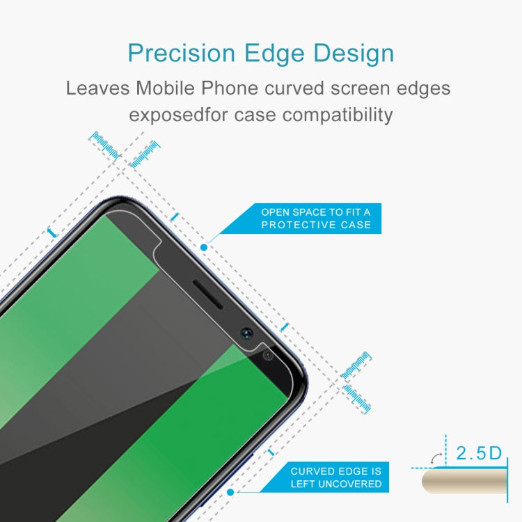 100 PCS 0.26mm 9H 2.5D Tempered Glass Film for Huawei Mate 10 Lite